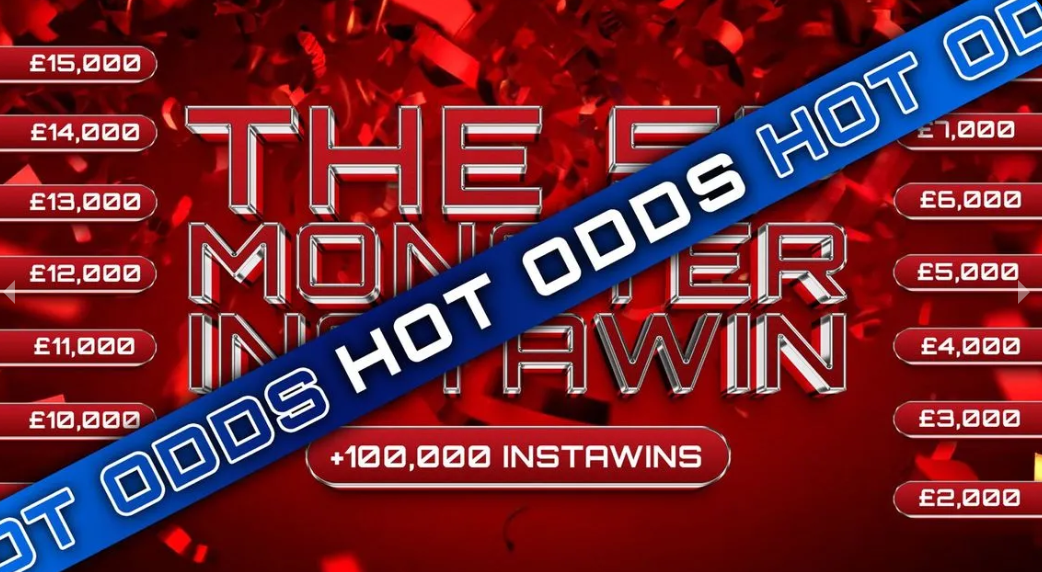 5p Monster InstaWin (£1,000 End Prize + 100,000 InstaWins)